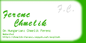 ferenc chmelik business card